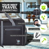 Bago Large Duffle Bag for Travel Women & Men. Durable Lightweight Foldable Travel Duffel Bags For Traveling Women. 80L Duffle Bags For Overnight Bag With Shoe Compartment Collapsible Weekender duffel