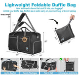 Bago Large Duffle Bag for Travel Women & Men. Durable Lightweight Foldable Travel Duffel Bags For Traveling Women. 80L Duffle Bags For Overnight Bag With Shoe Compartment Collapsible Weekender duffel