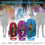 Bago Rolling Duffle Bag with Wheels - 31" 120L Foldable Weekender Bag, Waterproof Travel Duffel Bag, Heavy Duty Lightweight Duffle Bag for Traveling, Rolling Duffel Bag with Wheels (SnowGray0023)