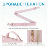 BAGSMART 15.6 Inch Laptop Case Sleeve Compatible with MacBook Pro 16 Inch,15.6 Inch HP,Dell,Acer Aspire,Asus Notebook, Lightweight Laptop Bag for Women with Shoulder Strap,Pocket,Handle, Pink