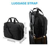 BAGSMART 17.3 Inch Laptop Bag, Expandable Computer Bag Laptop Briefcase Men Women,Laptop Shoulder Bag,Work Bag Business Travel Office, Black