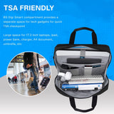 BAGSMART 17.3 Inch Laptop Bag, Expandable Computer Bag Laptop Briefcase Men Women,Laptop Shoulder Bag,Work Bag Business Travel Office, Black
