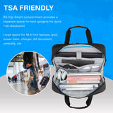 BAGSMART 18 Inch Laptop Bag, Expandable Briefcase, Computer Bag Men Women, Laptop Shoulder Bag, Work Bag Business Travel Office - Black
