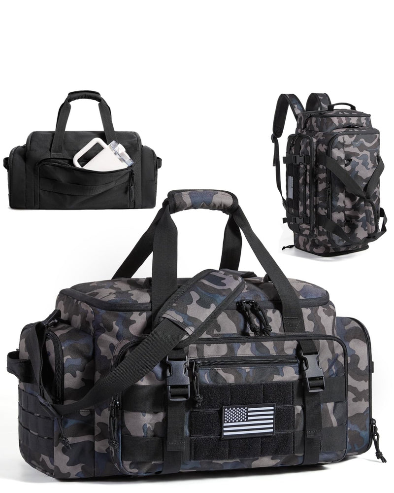 BAGSMART 4 - IN - 1 Gym Bag for Women Men, TSA Lightweight Duffle Bag for Travel with Shoe Compartment & Wet Pocket, 22L/30L/38L Tactical Backpack with 40oz Water Bottle Holder