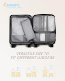 BAGSMART 4 Set Compression Packing Cubes - Lightweight Travel Essentials for Men - Durable Luggage Organizer Bags