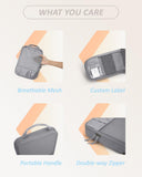 BAGSMART 4 Set Compression Packing Cubes - Lightweight Travel Essentials for Men - Durable Luggage Organizer Bags