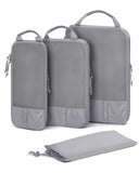 BAGSMART 4 Set Compression Packing Cubes - Lightweight Travel Essentials for Men - Durable Luggage Organizer Bags