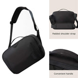 BAGSMART Bag for DSLR Camera, Waterproof Crossbody Camera Case with Padded Shoulder Strap, Anti - Theft Shoulder Bag, Black