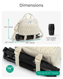 BAGSMART Camera Sling Bag, Portable Small Camera Bags for Photographers with Tripod Holder, Waterproof DSLR/SLR/Cute Camera Case for Women with Rain Cover, Compatible with Sony Canon Nikon, Beige