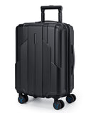 BAGSMART Carry On Luggage 22x14x9 Airline Approved, 1OO% PC Hardside Expandable Luggage with TSA Lock, 20 Inch Travel Suitcase with Spinner Wheels, Black