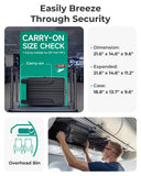 BAGSMART Carry On Luggage 22x14x9 Airline Approved, Lightweight luggage with Spinner Wheels, 20 Inch Expandable Hardside Carry On Suitcase with TSA Lock Rolling Travel suitcase Carry - On, Black