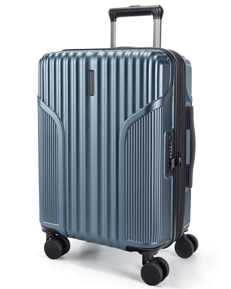 BAGSMART Carry On Luggage 22x14x9 Airline Approved, Lightweight luggage with Spinner Wheels, 20 Inch Expandable Hardside Carry On Suitcase with TSA Lock Rolling Travel suitcase Carry - On, Royal Blue