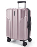 BAGSMART Carry On Luggage 22x14x9 Airline Approved, luggage with Spinner Wheels, 20 Inch Expandable Hardside Carry On Suitcase with TSA Lock Rolling Travel suitcase Carry - On, Pink Lavender