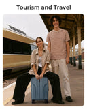 BAGSMART Carry On Luggage 22x14x9 Airline Approved, luggage with Spinner Wheels, 20 Inch Expandable Hardside Carry On Suitcase with TSA Lock Rolling Travel suitcase Carry - On, Pink Lavender