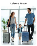 BAGSMART Carry On Luggage 22x14x9 Airline Approved with Spinner Wheels,Lightweight 20 Inch Luggage with TSA Lock,Expandable Hard Shell Carry On Suitcases for Men Women,White