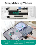 BAGSMART Carry On Luggage 22x14x9 Airline Approved with Spinner Wheels,Lightweight 20 Inch Luggage with TSA Lock,Expandable Hard Shell Carry On Suitcases for Men Women,White