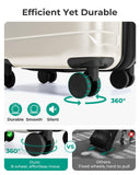 BAGSMART Carry On Luggage 22x14x9 Airline Approved with Spinner Wheels,Lightweight 20 Inch Luggage with TSA Lock,Expandable Hard Shell Carry On Suitcases for Men Women,White