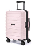 BAGSMART Carry On Luggage 22x14x9 Airline Approved with Spinner Wheels,Lightweight 20 Inch Luggage with TSA Lock,Expandable Hard Shell Carry On Suitcases for Men Women,Pink