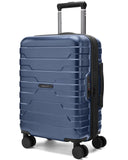 BAGSMART Carry On Luggage 22x14x9 Airline Approved with Spinner Wheels,Lightweight 20 Inch Luggage with TSA Lock,Expandable Hard Shell Carry On Suitcases for Men Women,Dark Blue