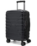 BAGSMART Carry On Luggage 22x14x9 Airline Approved with Spinner Wheels,Lightweight 20 Inch Luggage with TSA Lock,Expandable Hard Shell Carry On Suitcases for Men Women,Black