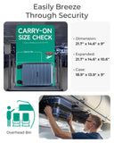 BAGSMART Carry On Luggage 22x14x9 Airline Approved with Spinner Wheels,Lightweight 20 Inch Luggage with TSA Lock,Expandable Hard Shell Carry On Suitcases for Men Women,Dark Blue