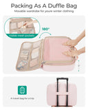 BAGSMART Compression Packing Cubes for Travel, 6/5/4set Lightweight Packing Organizers, Summer Travel Essentials Suitcase Organizer Bags Set, Standard 5 Set/White Opal