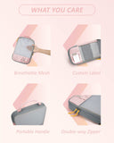 BAGSMART Compression Packing Cubes for Travel, Lightweight Luggage Organizer Bags, Durable Space Saver Bags Travel Essentials, 6 Set