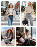 BAGSMART Crossbody Bags for Women, 6.8L Lightweight Cross Body Travel Purse for Women, Puffy Shoulder Bag, Water - resistant, Camel