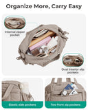 BAGSMART Crossbody Bags for Women, 6.8L Lightweight Cross Body Travel Purse for Women, Puffy Shoulder Bag, Water - resistant, Camel