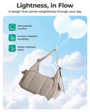 BAGSMART Crossbody Bags for Women, Small Puffer Purses for Women Daily/Travel, 6L Cute Fluffy Hobo Bag with Adjustable Strap