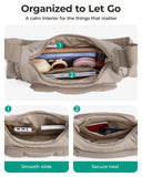 BAGSMART Crossbody Bags for Women, Small Puffer Purses for Women Daily/Travel, 6L Cute Fluffy Hobo Bag with Adjustable Strap