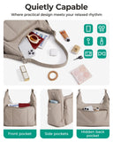 BAGSMART Crossbody Bags for Women, Small Puffer Purses for Women Daily/Travel, 6L Cute Fluffy Hobo Bag with Adjustable Strap