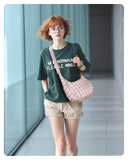 BAGSMART Crossbody Hobo Bag for Women with Adjustable Strap, Quilted Puffy Purses for Women Fluffy Compact Shoulder Handbag