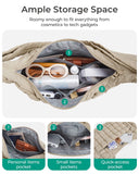 BAGSMART Crossbody Hobo Bag for Women with Adjustable Strap, Quilted Puffy Purses for Women Fluffy Compact Shoulder Handbag