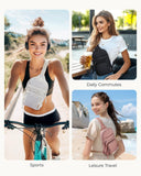 BAGSMART Crossbody Sling Bags for Women, Small Crossbody Purse Fanny Packs with Adjustable Strap, Sling Backpck for travel - Beige