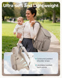 BAGSMART Diaper Bag Backpack, Large Baby Diaper Bag, Quilted Puffy Baby Bag for Mom with Quick - access Insulated Pockets, Lightweight Versatile Travel Backpack