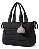 BAGSMART Diaper Bag Tote, Large Baby Bags for Mom, Hospital Bag for Labor Delivery, Lightweight Puffy Maternity Travel Tote with Changing Pad & Pacifier Case