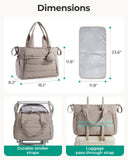 BAGSMART Diaper Bag Tote, Large Baby Bags for Mom, Hospital Bag for Labor Delivery, Lightweight Puffy Maternity Travel Tote with Changing Pad & Pacifier Case