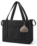 BAGSMART Diaper Bag Tote Puffer Tote Bag Lightweight Baby Bag with Insulated Pockets, Pacifier Case Stylish Multifunctional Hospital Bag for Labor and Delivery,Travel,Work