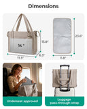 BAGSMART Diaper Bag Tote Puffer Tote Bag Lightweight Baby Bag with Insulated Pockets, Pacifier Case Stylish Multifunctional Hospital Bag for Labor and Delivery,Travel,Work
