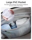 BAGSMART Duffle Bag for Travel, Gym Bag for Women with Wet Pocket, Carry on Weekender Bags for Women, Water Resistant Travel Bag Duffel Bag, Black