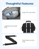 BAGSMART Duffle Bag for Travel, Gym Bag for Women with Wet Pocket, Carry on Weekender Bags for Women, Water Resistant Travel Bag Duffel Bag, Black