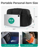 BAGSMART Duffle Bag for Travel, Gym Bag for Women with Wet Pocket, Carry on Weekender Bags for Women, Water Resistant Travel Bag Duffel Bag, Black