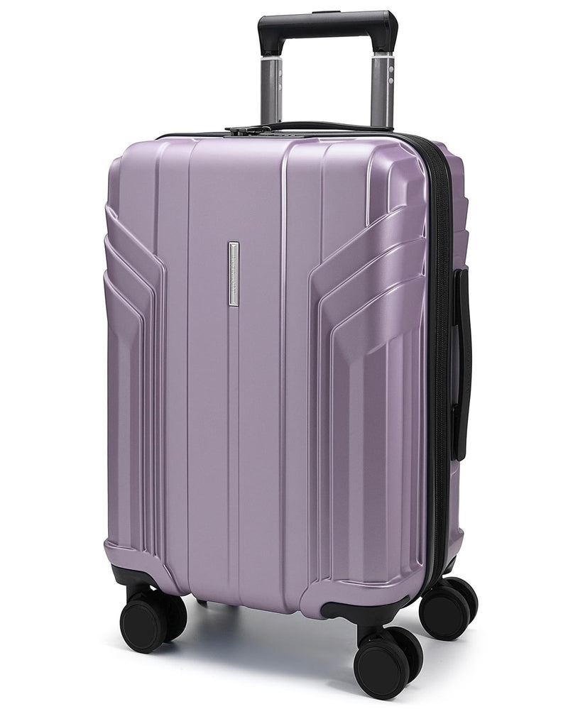BAGSMART Expandable Carry On Luggage 22x14x9 Airline Approved, 20 Inch Travel Luggage with Spinner Wheels, Lightweight Hard Shell Suitcase Carry on Lavender Purple