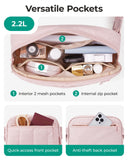 BAGSMART Fanny Packs for Women Cross Body, Quilted Puffy Belt Bag with Pockets, Fashion Waist Packs for Traveling Hiking Camel