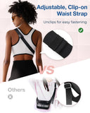 BAGSMART Fanny Packs for Women Small Belt Bag with Adjustable Strap Waist Pack for Running Workout Traveling Hiking, Black