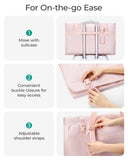 BAGSMART Garment Bags for Travel Convertible puffy Suit Carrier for Women Men Weekender Foldable Carry on Garment Bags for Hanging Clothes, Dresses, Coats, Shirts