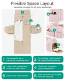BAGSMART Garment Duffel Bag, Convertible 2 - in - 1 Puffy Water - Resistant Carry - On with Shoe Compartment (A - Khaki)
