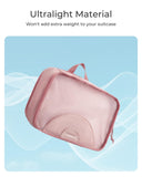 BAGSMART Garment Folder Packing Cubes for Travel, 4 Set Lightweight Travel Cubes for Wrinkle Free, Durable Suitcase Organizers Bag Set for Travel Essentials Baby Pink