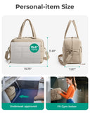 BAGSMART Gym Bag for Women, Carry on Travel Duffel Bag, Water - resistant Weekender with Shoe Compartment for Gym Travel Work, Desert, Medium